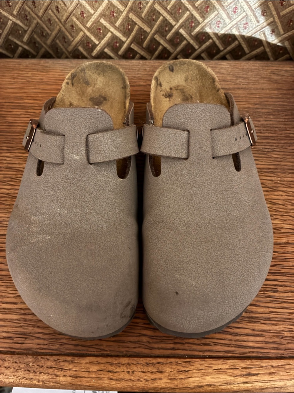 Birkenstock Kids Gray Slip-On Clog with Buckle